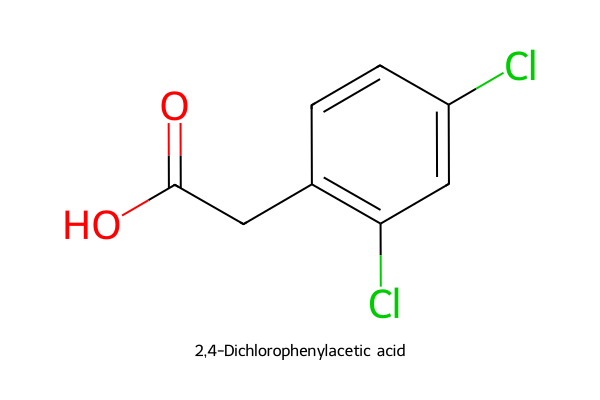 2,4-Dichlorophenylacetic acid Strukturformel
