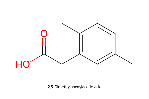 2,5-Dimethylphenylacetic acid Strukturformel