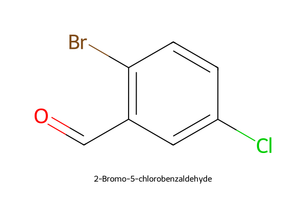 2-Bromo-5-chlorobenzaldehyde Strukturformel
