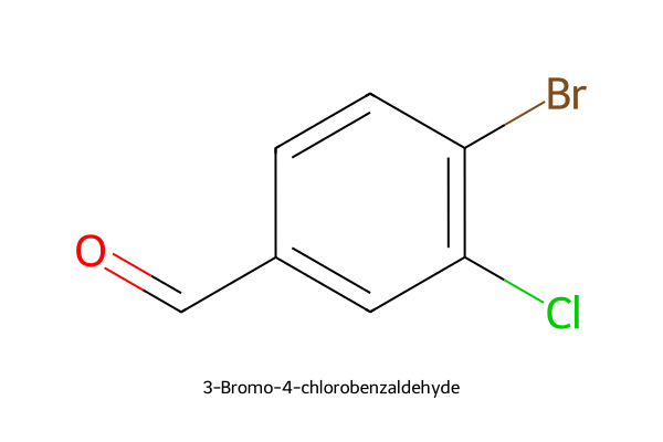 3-Bromo-4-chlorobenzaldehyde Strukturformel